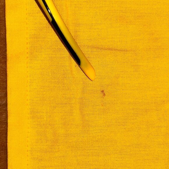 Retro Yellow Colorful Stripes Dinner Cloth Napkins Set of  8 Southwestern 20.5" - Picture 6 of 7